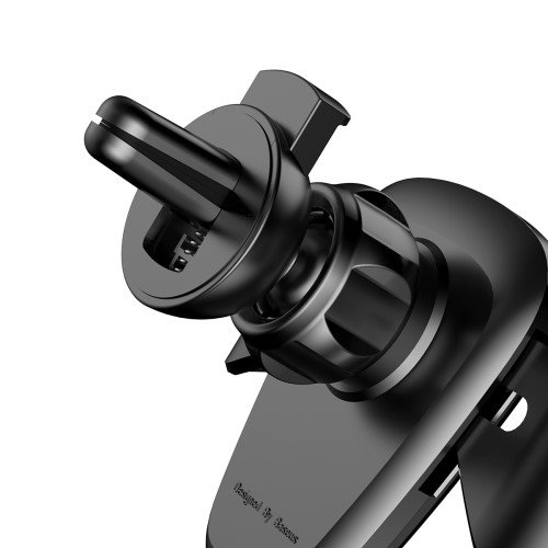 BASEUS Gravity Car Mount Rotation Car Air Vent Mount Holder for iPhone Samsung Huawei - Black