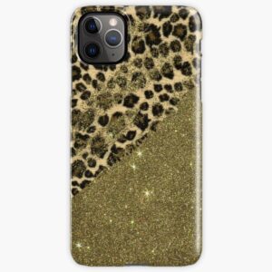 Mobilskal iPhone Samsung - Leopard Glitter